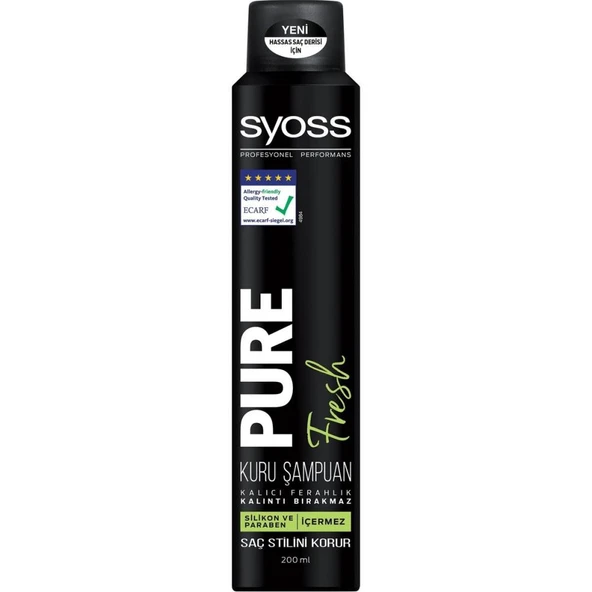 Syoss Pure Fresh Kuru Şampuan 200 ML - 2