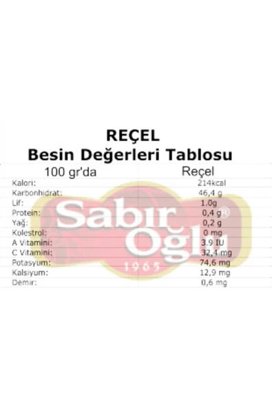 SABIROĞLU VİŞNE REÇELİ NET 1500 GR - 4