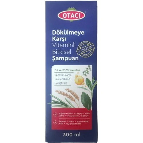 Otacı Dökülmeye Karşı Vitaminli Bitkisel Şampuan 300 Ml.Eczane Özel