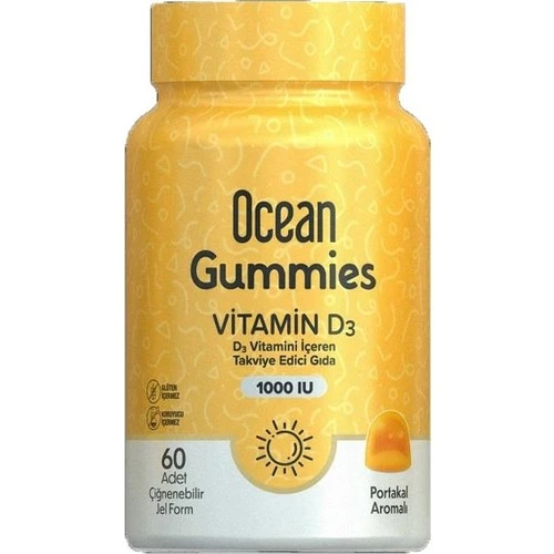 Ocean Gummıes Vıtamın D3 1000 Iu Cığ. Jel Form