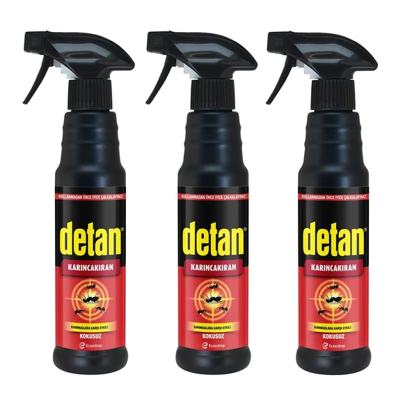 Detan Karınca Kıran İlacı Kokusuz 325 Ml x 3 Adet