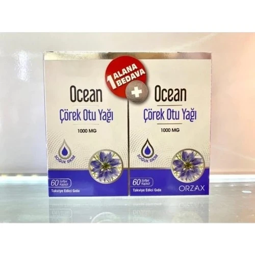 Ocean Corek Otu Yağı 1000 Mg 60 Kapsul 2.Sı %50 Indırımlı