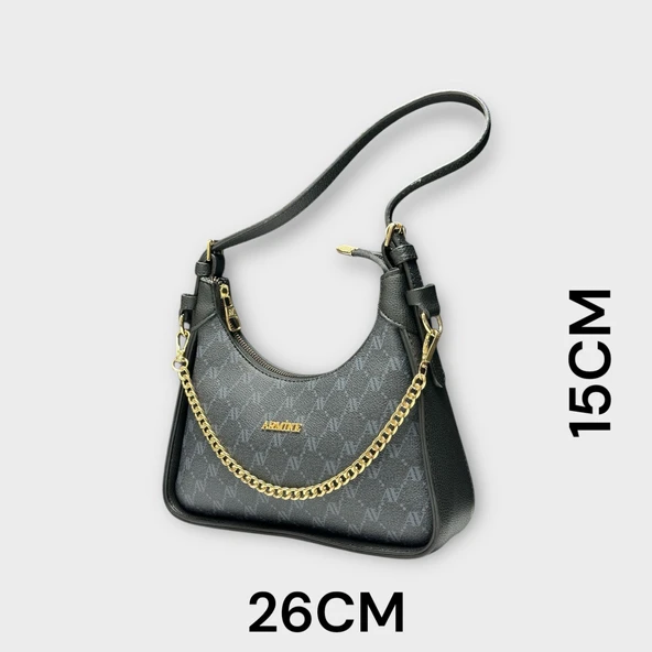 Armine Kartlık ve Bileklik Hediyeli El Ve Kol Çantası Omuz Çantası - Resim 2