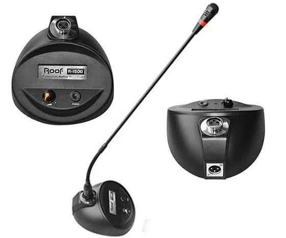 Ayt Roof R-150D Dinamik Volume Kontrol Kürsü Mikrofonu Okul Toplantı Konferans Salonu İçin Masa Üstü Mikrofon