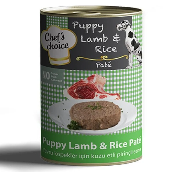 Chefs Choice Kıyılmış Kuzulu Yavru Köpek Konservesi 400 Gr - 3