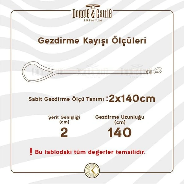 Doggie Konfor Deri Köpek Gezdirme Tasması Medium Camel 3x100 Cm - 4