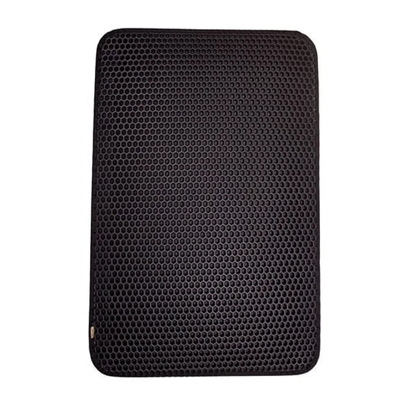 Cattie Altıgen Model Kum Toplayıcı Fonksiyonel Kedi Paspası Large Siyah 50x75 Cm