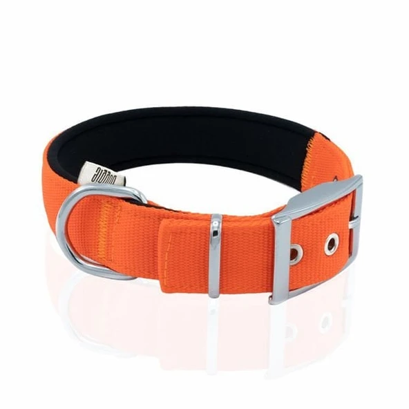 Doggie Elit Dokuma Köpek Boyun Tasması Medium Turuncu 3x42-50 Cm - 3