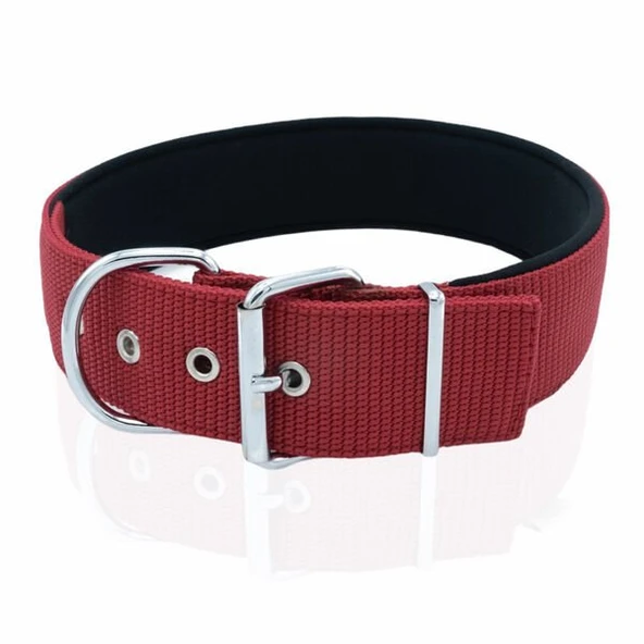 Doggie Elit Dokuma Köpek Boyun Tasması Large Kırmızı 5x60-70 Cm - 3