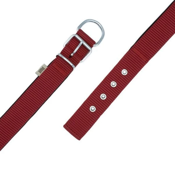 Doggie Elit Dokuma Köpek Boyun Tasması Large Kırmızı 4x57-65 Cm - 4