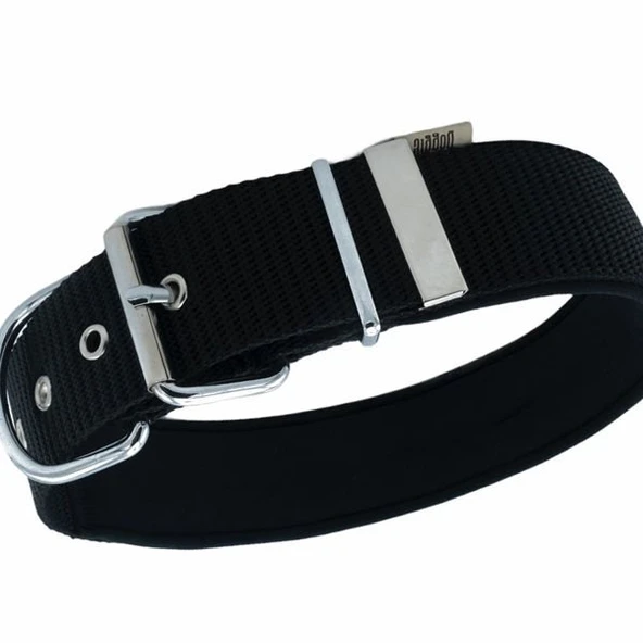 Doggie Konfor Dokuma Köpek Boyun Tasması Medium Siyah 5x65-65 Cm - 2
