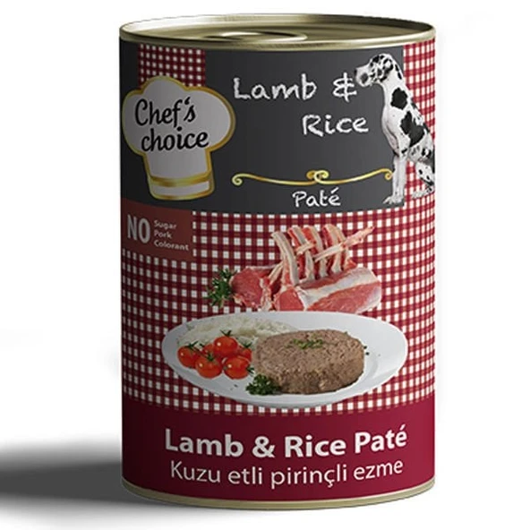 Chefs Choice Kıyılmış Kuzulu Yetişkin Köpek Konservesi 400 Gr - 2