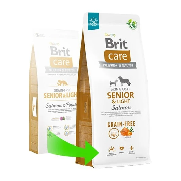 Brit Care Senior Light Tahılsız Somonlu Yaşlı Diyet Köpek Maması 3 Kg - 3