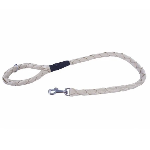 Doggie Örgülü Dokuma Köpek Gezdirme Tasması Medium Haki 2x140 Cm - 3