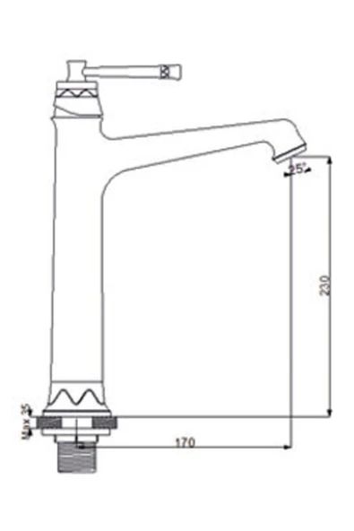 NEWARC PERA ÇANAK LAVABO BATARYASI (KROM) - 2