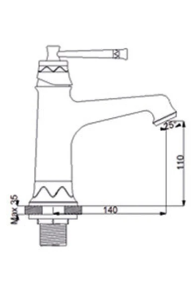 NEWARC PERA LAVABO BATARYASI (BAKIR) - 2