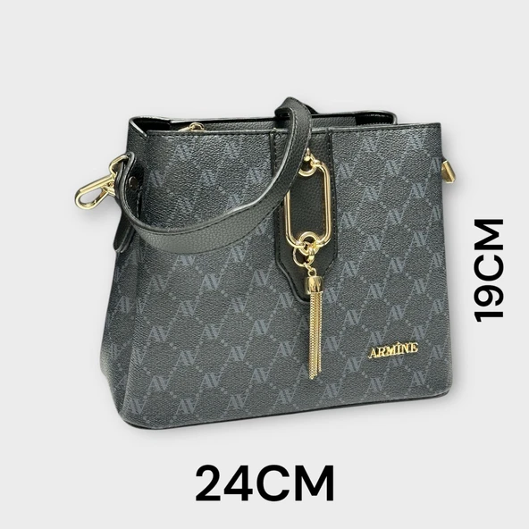 Armine Kartlık ve Bileklik Hediyeli El Ve Kol Çantası Omuz Çantası - Resim 2