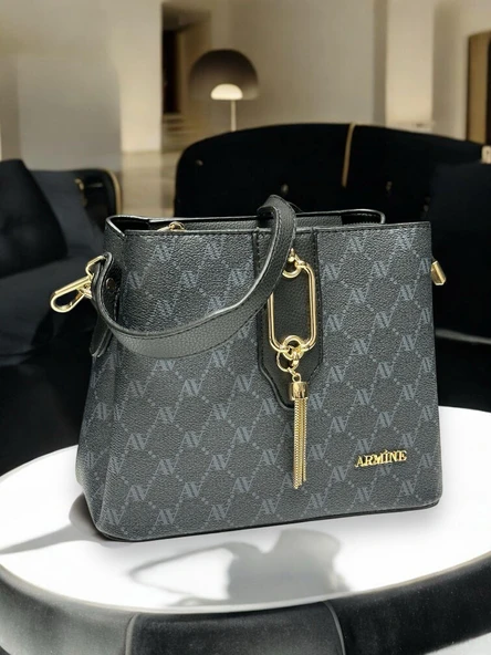 Armine Kartlık ve Bileklik Hediyeli El Ve Kol Çantası Omuz Çantası - Resim 3