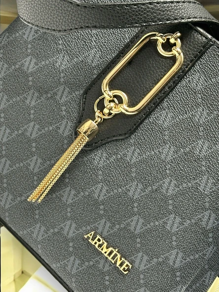 Armine Kartlık ve Bileklik Hediyeli El Ve Kol Çantası Omuz Çantası - Resim 4