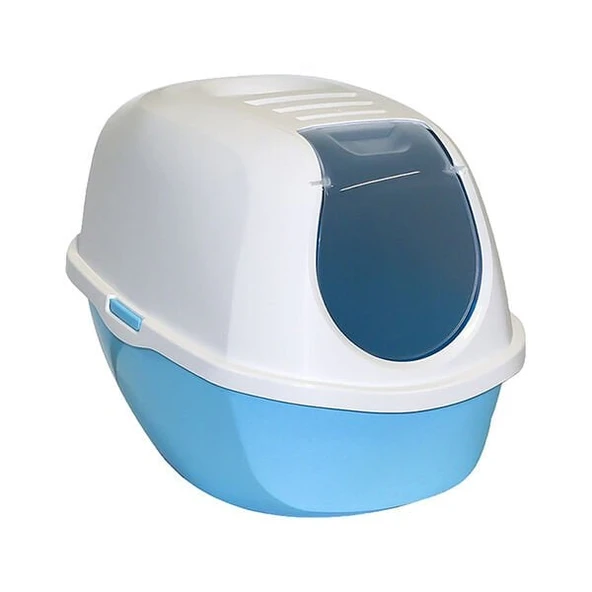 Moderna Smart Kapalı Kedi Tuvaleti Açık Mavi 40x54x41 Cm - 2