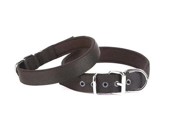 Doggie Comfort Dokuma Köpek Boyun Tasması Medium Siyah 2.5x37-45 Cm