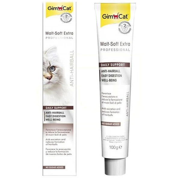 Gimcat Malt Soft Extra Tüy Yumağı Önleyici Kedi Macunu 100 Gr - 4