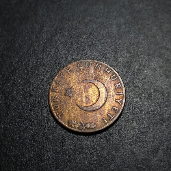Escoines Koleksiyon 39963680e6d6f57cfd 1959 10Kuruş Nadir azçıkar ÇT+ eski madeni para - Resim 5