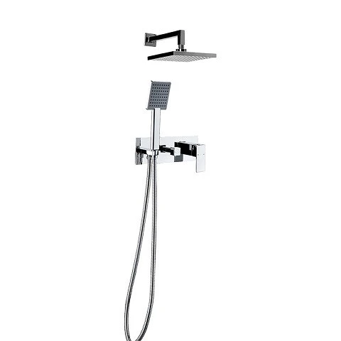 NEWARC SİLVER YATAY ANKASTRE BANYO BATARYASI SETİ