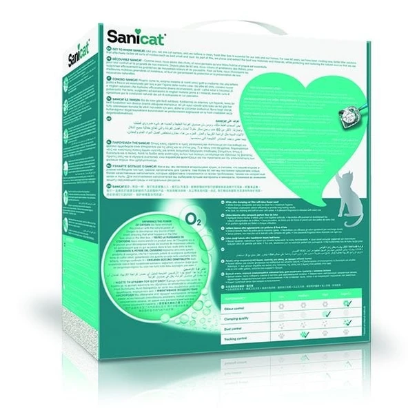 Sanicat Active White Lotus Çiçeği Kokulu Doğal Kedi Kumu 10 Lt - 2