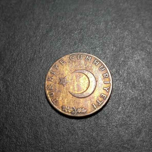 Escoines Koleksiyon 39963680e6d6f57cfd 1959 10Kuruş Nadir azçıkar ÇT+ eski madeni para - Resim 3