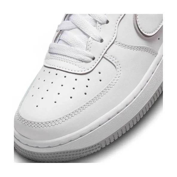 Nike Air Force 1 Beyaz/Gri Sneaker Spor Ayakkabı DX5805-100 - 4