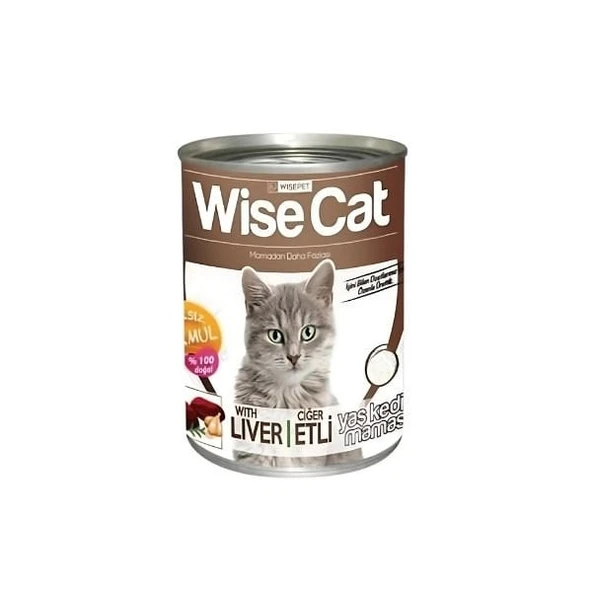Wise Cat Ciğerli Yetişkin Konserve Kedi Maması 400 Gr - 2