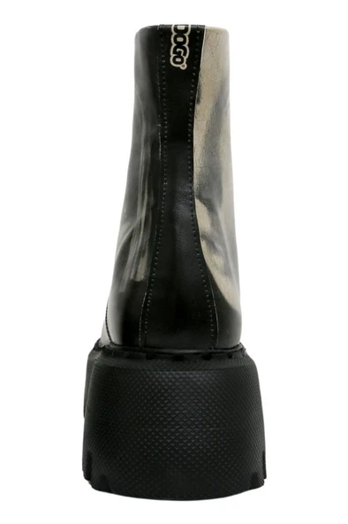 Kadın Vegan Deri Siyah Uzun Bot - Girl With a Pearl Earring Tasarım - 6