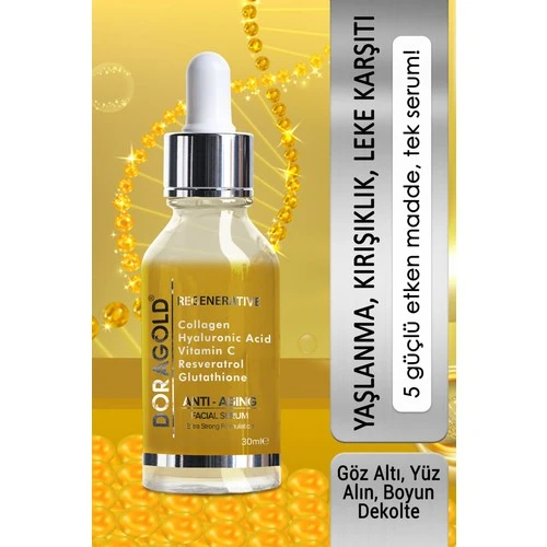 Doragold Reganerative Antı Agıng - Yaşlanma Karşıtı Yüz Bakım Serumu 30 Ml