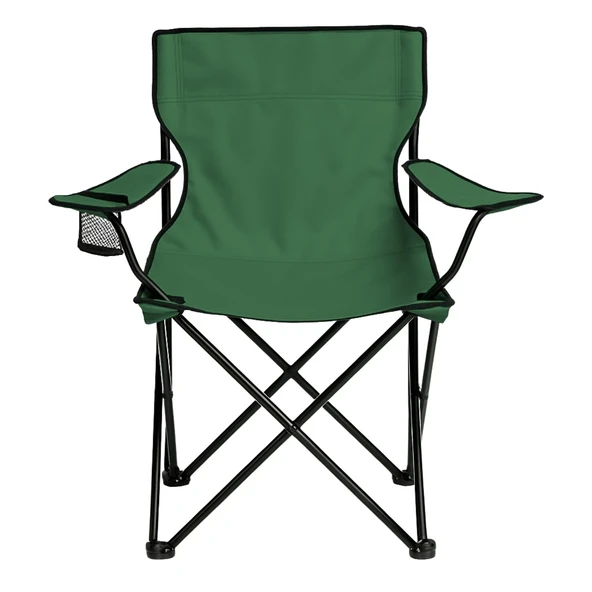 Katlanır Kamp Piknik Sandalyesi - Bardaklıklı - (DY.001) - Haki - Taşıma Çantalı - Resim 8