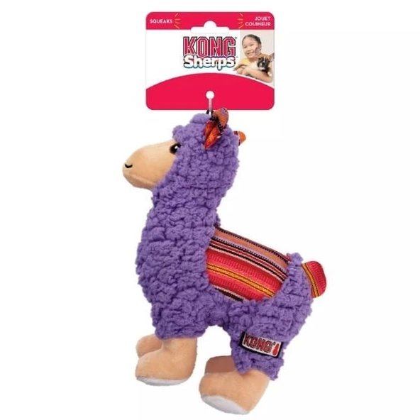 Kong Sherps Lama Şeklinde Peluş Köpek Oyuncağı Medium