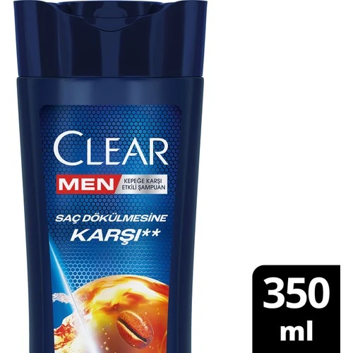 Clear Men Şampuan Saç Dökülmesine Karşı Kahve Çekirdeği Özlü 350Ml