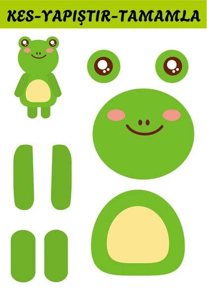 Okul Öncesi KES-YAPIŞTIR-Tamamla Makaslı Aktivite Seti (20 Hayvan) - 4