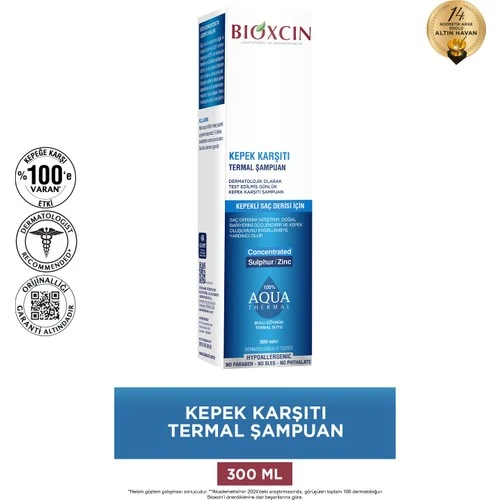 Bıoxcın Aqua Thermal Şampuan Kepek Karşıtı 300Ml