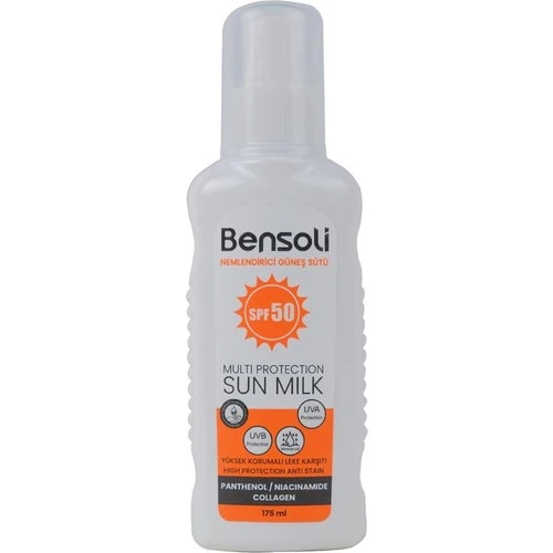Bensolı Nemlendirici Güneş Sütü 50 Spf