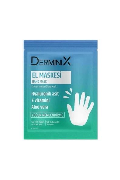 Derminix Hyaluronik Asit & E Vitamini & Aloe Vera Ayak Maskesi