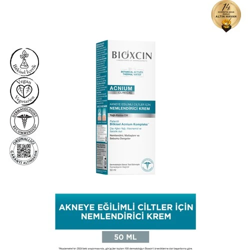 Bıoxcın Acnıum Nemlendirici Krem 50 Ml