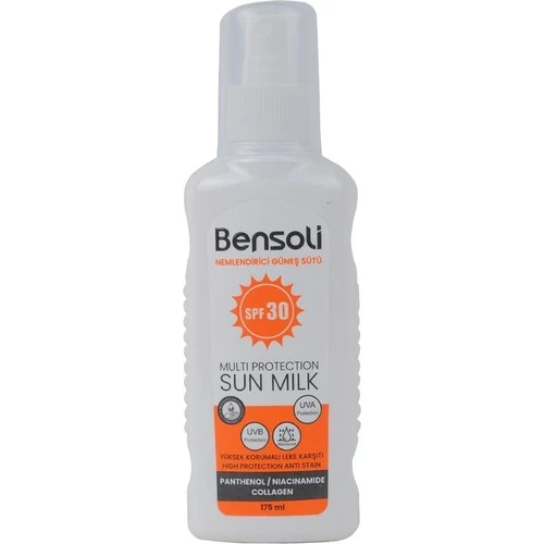 Bensolı Nemlendirici Güneş Sütü 30 Spf