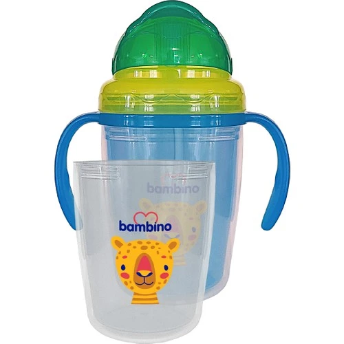 Bambino Bardak Kulplu Pipetli 6+ Ay 230Ml P6150