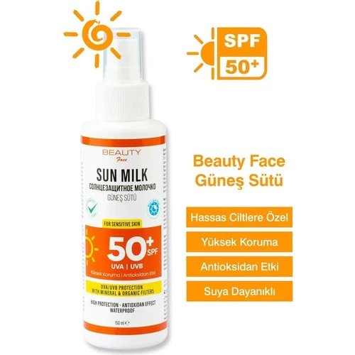 Beauty Face 50 Spf Güneş Sütü 150 Ml