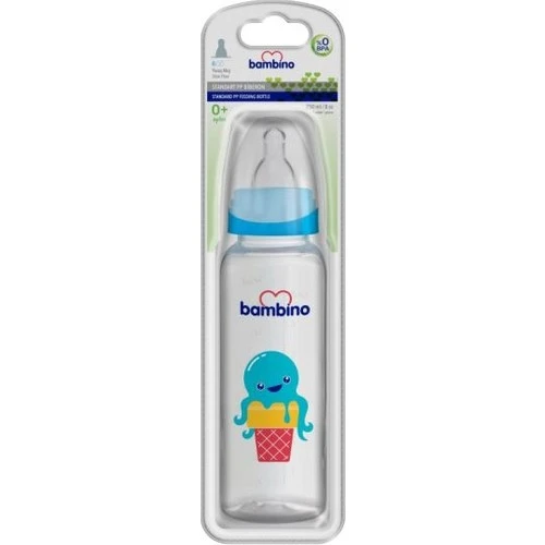 Bambino Biberon Düz Pp 250Ml-Blister B019