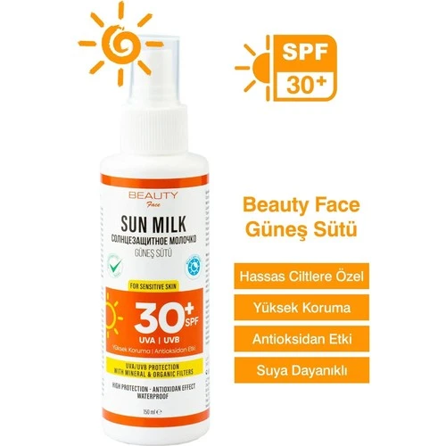 Beauty Face 30 Spf Güneş Sütü Sprey 150 Ml