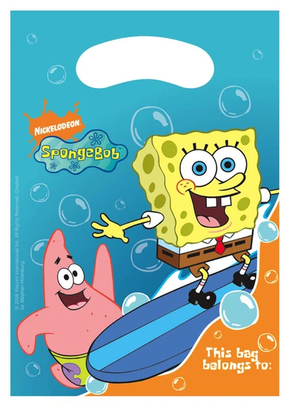 % SÜNGER BOB POŞET ÇANTA