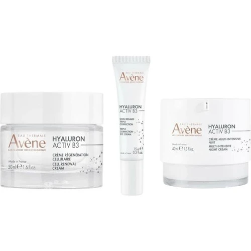Avène Hyaluron Activ B3 Yaşlanma Karşıtı Bakım Seti - Hyaluron Activ B3 Krem 50 Ml + Hyaluron Activ B3 Göz Çevresi Kremi 15 Ml + Hyaluron Activ B3 Gece Kremi 40 Ml