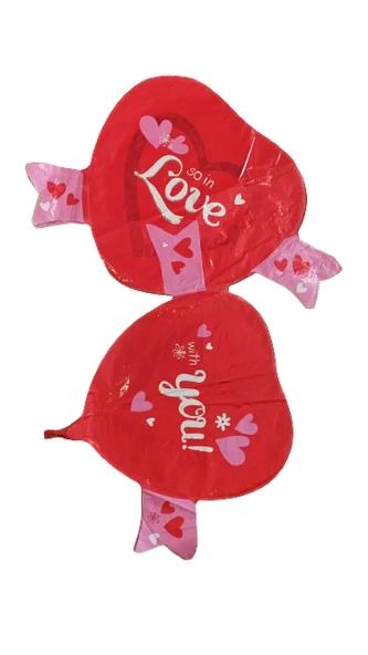 FOLYO BALON 2'Lİ KALP D.Ü 45TL
